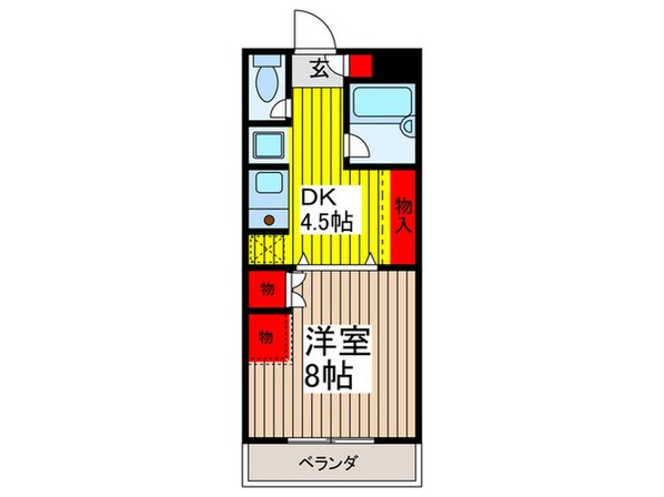 ユニティ－・ウチダの物件間取画像